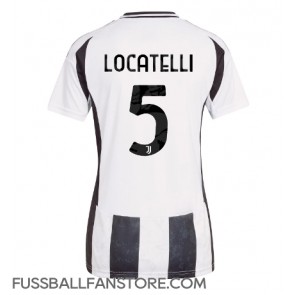 Juventus Manuel Locatelli #5 Replik Heimtrikot Damen 2024-25 Kurzarm